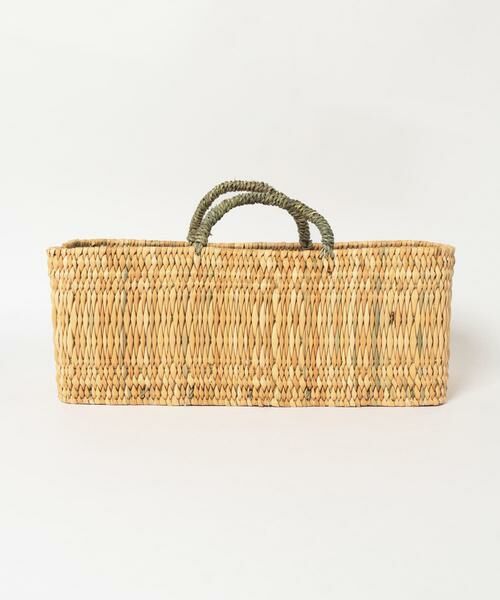 URBAN RESEARCH DOORS / アーバンリサーチ ドアーズ インテリア・インテリア雑貨 | アフリカンスクエア　ストロー横長かごL | 詳細7