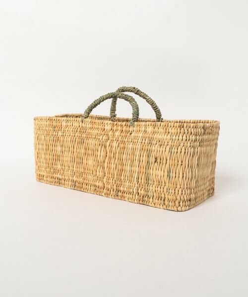 URBAN RESEARCH DOORS / アーバンリサーチ ドアーズ インテリア・インテリア雑貨 | アフリカンスクエア　ストロー横長かごL | 詳細8