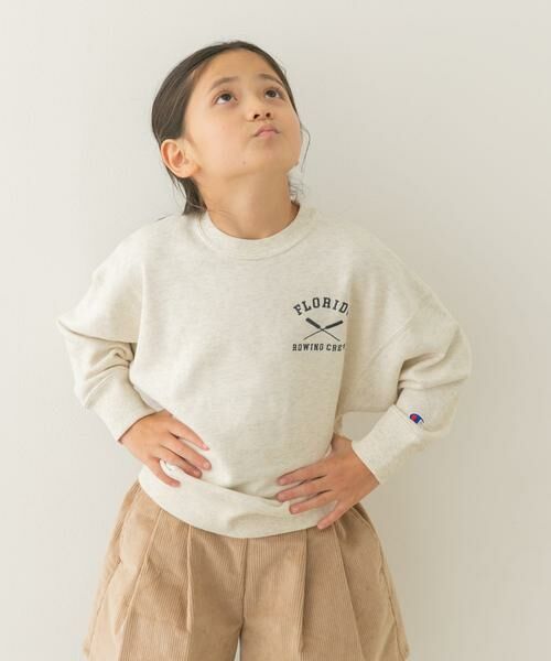 URBAN RESEARCH DOORS / アーバンリサーチ ドアーズ トップス | 『別注』Champion×DOORS　シシュウロゴスウェット(KIDS) | 詳細14