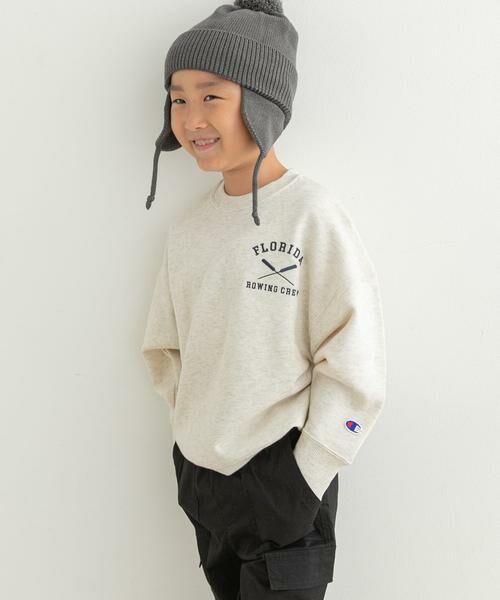 URBAN RESEARCH DOORS / アーバンリサーチ ドアーズ トップス | 『別注』Champion×DOORS　シシュウロゴスウェット(KIDS) | 詳細23