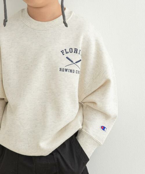 URBAN RESEARCH DOORS / アーバンリサーチ ドアーズ トップス | 『別注』Champion×DOORS　シシュウロゴスウェット(KIDS) | 詳細25