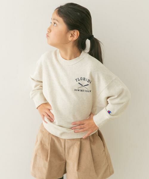 URBAN RESEARCH DOORS / アーバンリサーチ ドアーズ トップス | 『別注』Champion×DOORS　シシュウロゴスウェット(KIDS) | 詳細15
