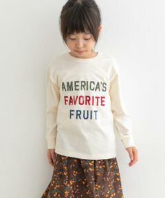 URBAN RESEARCH DOORS / アーバンリサーチ ドアーズ トップス | FRUIT OF THE LOOM　フロッキープリント長袖Tシャツ(KIDS)