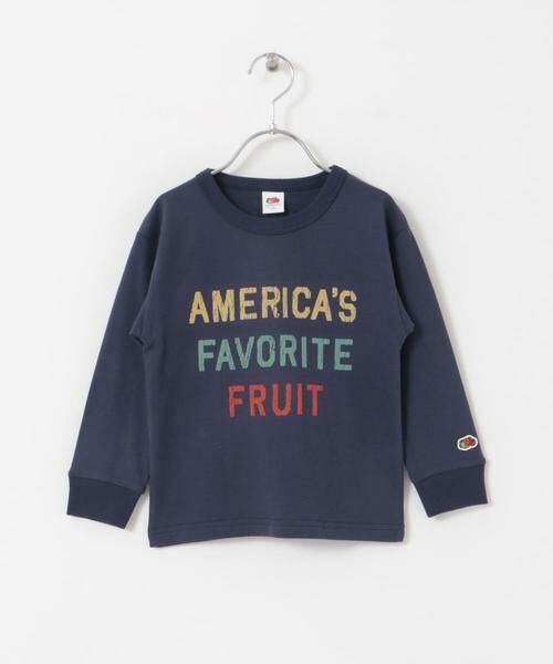 URBAN RESEARCH DOORS / アーバンリサーチ ドアーズ トップス | FRUIT OF THE LOOM　フロッキープリント長袖Tシャツ(KIDS) | 詳細2