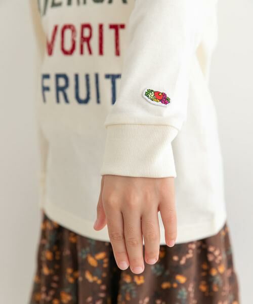 URBAN RESEARCH DOORS / アーバンリサーチ ドアーズ トップス | FRUIT OF THE LOOM　フロッキープリント長袖Tシャツ(KIDS) | 詳細9