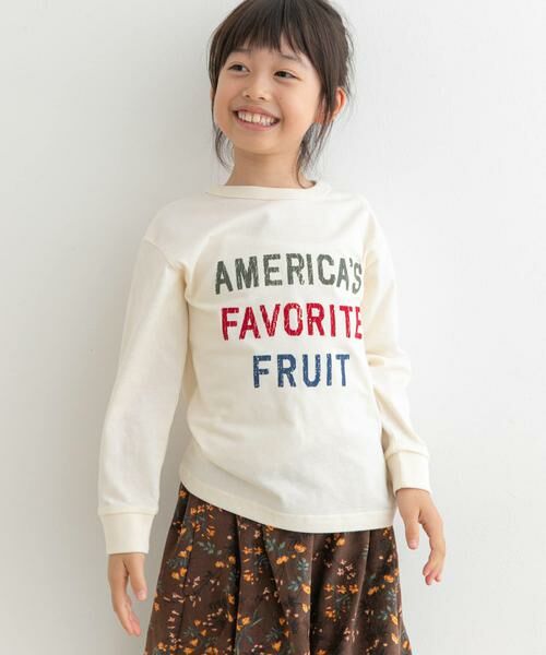 URBAN RESEARCH DOORS / アーバンリサーチ ドアーズ トップス | FRUIT OF THE LOOM　フロッキープリント長袖Tシャツ(KIDS) | 詳細11