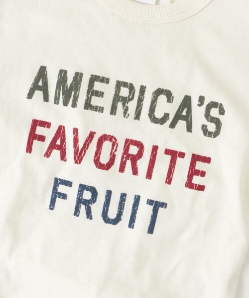 URBAN RESEARCH DOORS / アーバンリサーチ ドアーズ トップス | FRUIT OF THE LOOM　フロッキープリント長袖Tシャツ(KIDS) | 詳細14