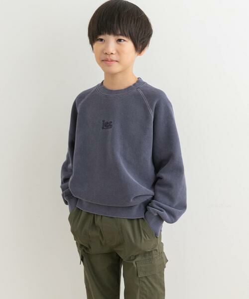 URBAN RESEARCH DOORS/アーバンリサーチ ドアーズ Lee PIGMENT SWEAT(KIDS) ネイビー 110 URBAN RESEARCH DOORS/アーバンリサーチ ドアーズ Lee PIGMENT SWEAT(KIDS) ネイビー 110