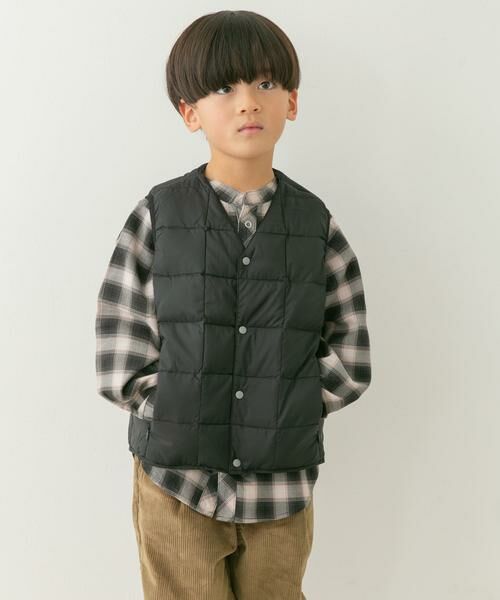 URBAN RESEARCH DOORS / アーバンリサーチ ドアーズ アウター | TAION　V-NECK BUTTON DOWN VEST(KIDS) | 詳細1