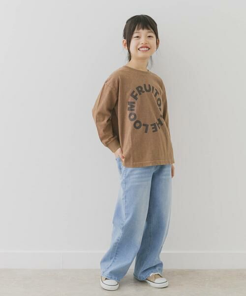 URBAN RESEARCH DOORS / アーバンリサーチ ドアーズ トップス | 『別注』FRUIT OF THE LOOM×DOORS　サークルロゴ長袖Tシャツ(KIDS) | 詳細2