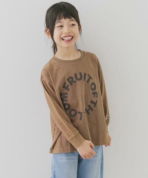 URBAN RESEARCH DOORS / アーバンリサーチ ドアーズ トップス | 『別注』FRUIT OF THE LOOM×DOORS　サークルロゴ長袖Tシャツ(KIDS) | 詳細3