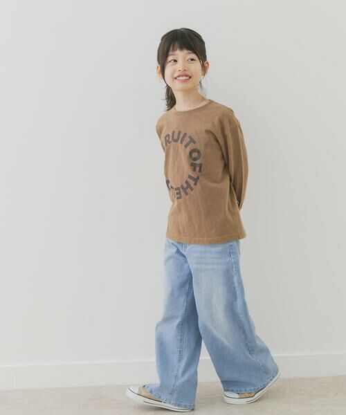 URBAN RESEARCH DOORS / アーバンリサーチ ドアーズ トップス | 『別注』FRUIT OF THE LOOM×DOORS　サークルロゴ長袖Tシャツ(KIDS) | 詳細9