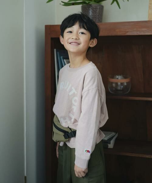 URBAN RESEARCH DOORS / アーバンリサーチ ドアーズ トップス | 『別注』FRUIT OF THE LOOM×DOORS　サークルロゴ長袖Tシャツ(KIDS) | 詳細17