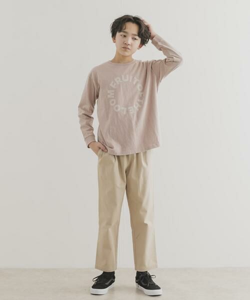 URBAN RESEARCH DOORS / アーバンリサーチ ドアーズ トップス | 『別注』FRUIT OF THE LOOM×DOORS　サークルロゴ長袖Tシャツ(KIDS) | 詳細26