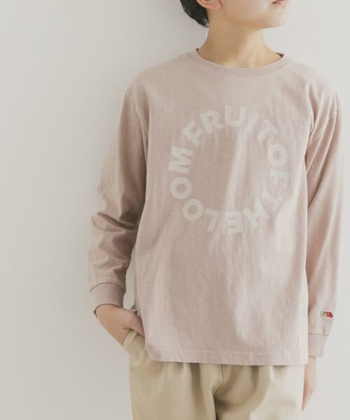 URBAN RESEARCH DOORS / アーバンリサーチ ドアーズ トップス | 『別注』FRUIT OF THE LOOM×DOORS　サークルロゴ長袖Tシャツ(KIDS) | 詳細20