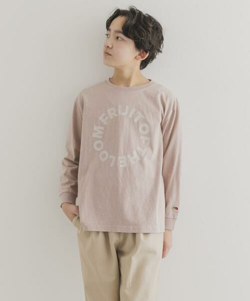 URBAN RESEARCH DOORS / アーバンリサーチ ドアーズ トップス | 『別注』FRUIT OF THE LOOM×DOORS　サークルロゴ長袖Tシャツ(KIDS) | 詳細24
