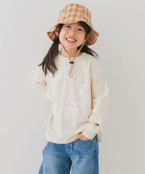 URBAN RESEARCH DOORS / アーバンリサーチ ドアーズ トップス | 『別注』FRUIT OF THE LOOM×DOORS　サークルロゴ長袖Tシャツ(KIDS) | 詳細30