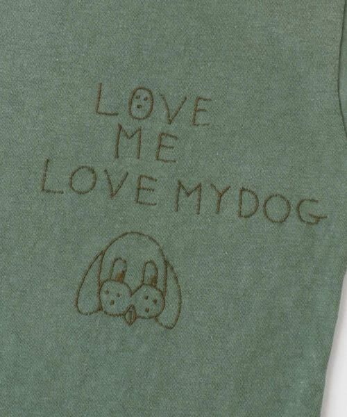URBAN RESEARCH DOORS / アーバンリサーチ ドアーズ トップス | DENIM DUNGAREE　ビンテージテンジク LOVE DOG Tシャツ(KIDS) | 詳細8