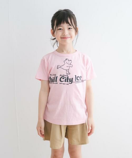 URBAN RESEARCH DOORS / アーバンリサーチ ドアーズ トップス | DENIM DUNGAREE テンジク ICE Tシャツ(KIDS) | 詳細1