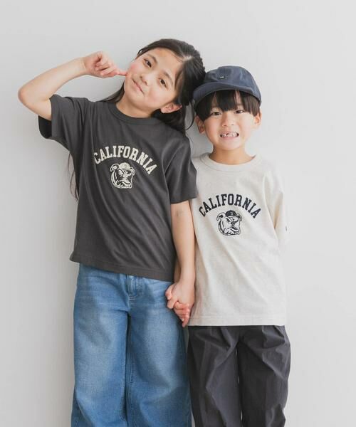URBAN RESEARCH DOORS / アーバンリサーチ ドアーズ トップス | 『別注』Champion×DOORS　BULLDOG Tシャツ(KIDS) | 詳細8