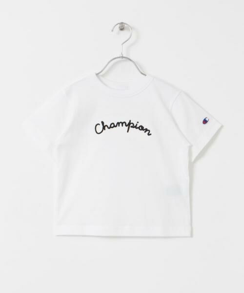 URBAN RESEARCH DOORS / アーバンリサーチ ドアーズ トップス | 『WEB/一部店舗限定』『別注』Champion×DOOORS　チェーンステッチロゴT(KIDS) | 詳細1
