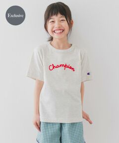 URBAN RESEARCH DOORS / アーバンリサーチ ドアーズ トップス | 『別注』Champion×DOOORS　チェーンステッチロゴTシャツ(KIDS)