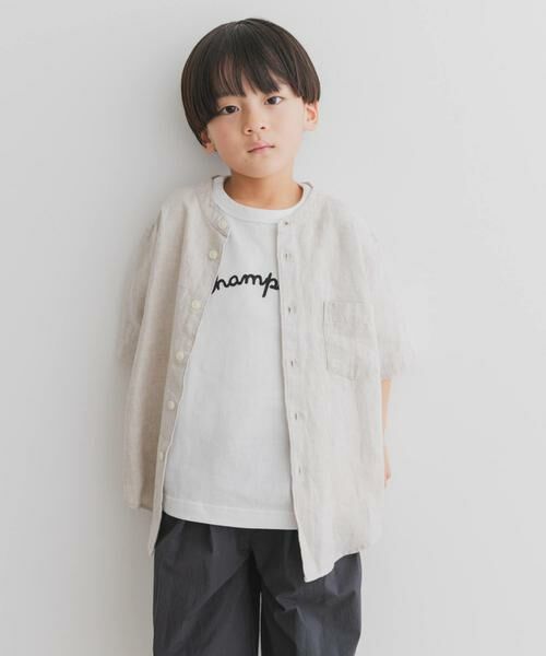 URBAN RESEARCH DOORS / アーバンリサーチ ドアーズ トップス | 『別注』Champion×DOOORS チェーンステッチロゴTシャツ(KIDS) | 詳細11