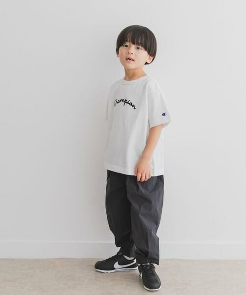 URBAN RESEARCH DOORS / アーバンリサーチ ドアーズ トップス | 『別注』Champion×DOOORS チェーンステッチロゴTシャツ(KIDS) | 詳細6