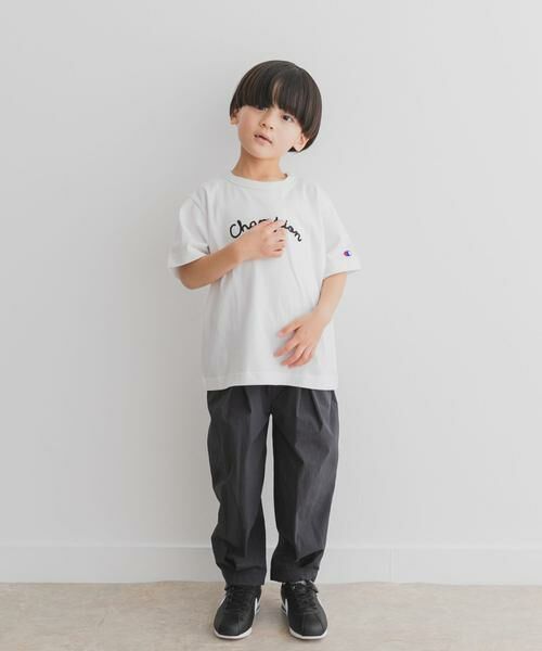 URBAN RESEARCH DOORS / アーバンリサーチ ドアーズ トップス | 『別注』Champion×DOOORS チェーンステッチロゴTシャツ(KIDS) | 詳細7