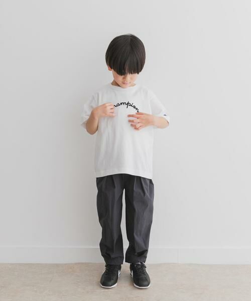 URBAN RESEARCH DOORS / アーバンリサーチ ドアーズ トップス | 『別注』Champion×DOOORS チェーンステッチロゴTシャツ(KIDS) | 詳細8