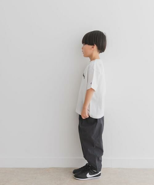 URBAN RESEARCH DOORS / アーバンリサーチ ドアーズ トップス | 『別注』Champion×DOOORS チェーンステッチロゴTシャツ(KIDS) | 詳細9