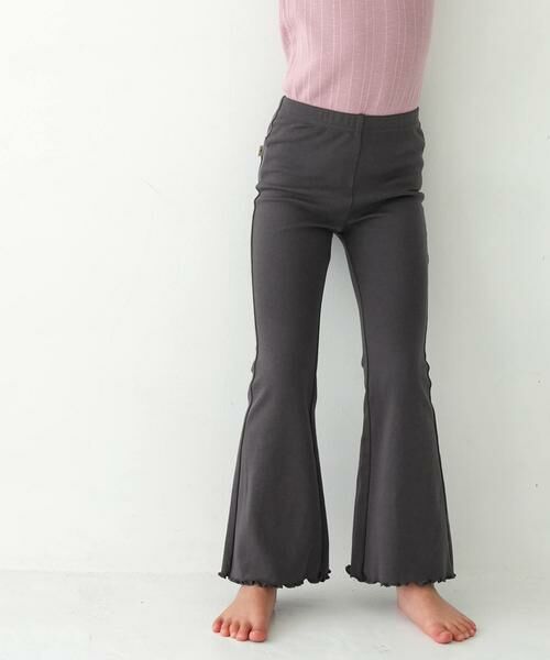 URBAN RESEARCH DOORS/アーバンリサーチ ドアーズ Pippi+Lotta Flare cotton pants(KIDS) チャコールグレー XL URBAN RESEARCH DOORS/アーバンリサーチ ドアーズ Pippi+Lotta Flare cotton pants(KIDS) チャコールグレー XL