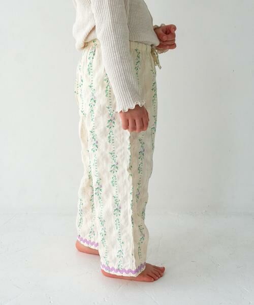 URBAN RESEARCH DOORS / アーバンリサーチ ドアーズ パンツ | Pippi+Lotta　Flower long pants(KIDS) | 詳細1