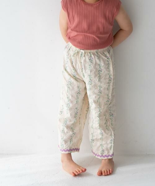 URBAN RESEARCH DOORS / アーバンリサーチ ドアーズ パンツ | Pippi+Lotta　Flower long pants(KIDS) | 詳細10