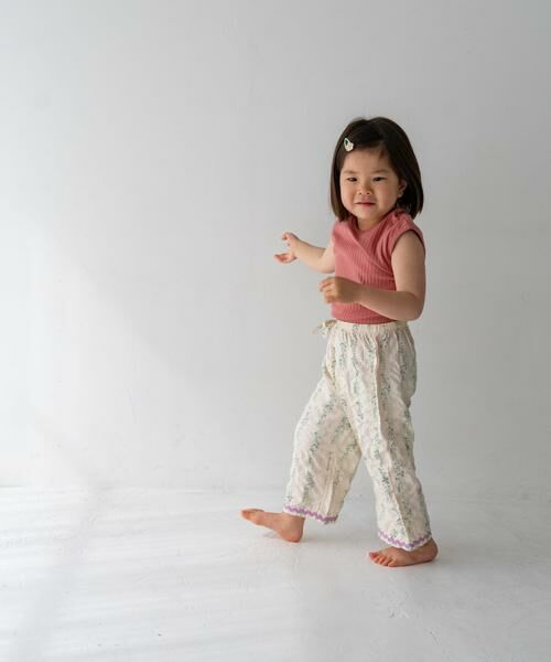 URBAN RESEARCH DOORS / アーバンリサーチ ドアーズ パンツ | Pippi+Lotta　Flower long pants(KIDS) | 詳細12