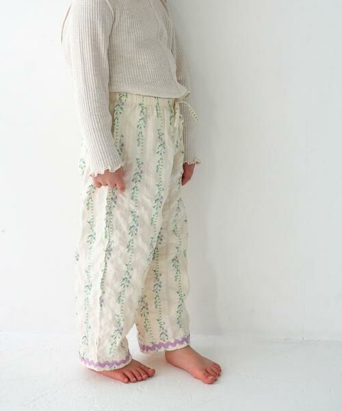 URBAN RESEARCH DOORS / アーバンリサーチ ドアーズ パンツ | Pippi+Lotta　Flower long pants(KIDS) | 詳細2