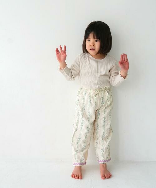 URBAN RESEARCH DOORS / アーバンリサーチ ドアーズ パンツ | Pippi+Lotta　Flower long pants(KIDS) | 詳細3