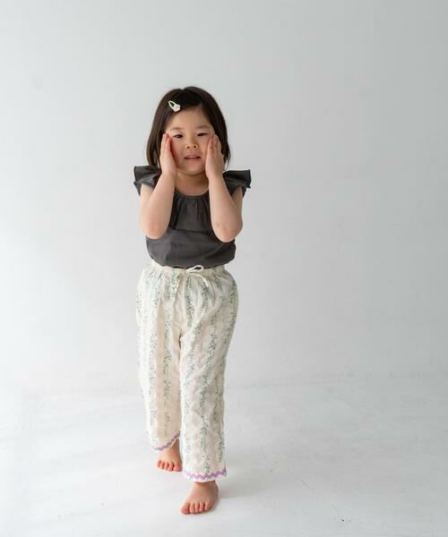 URBAN RESEARCH DOORS / アーバンリサーチ ドアーズ パンツ | Pippi+Lotta　Flower long pants(KIDS) | 詳細4