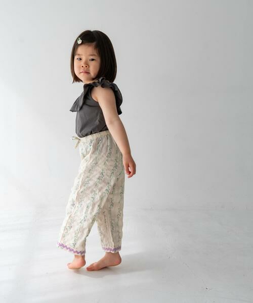 URBAN RESEARCH DOORS / アーバンリサーチ ドアーズ パンツ | Pippi+Lotta　Flower long pants(KIDS) | 詳細5