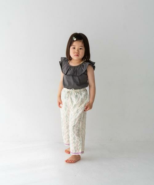 URBAN RESEARCH DOORS / アーバンリサーチ ドアーズ パンツ | Pippi+Lotta　Flower long pants(KIDS) | 詳細7