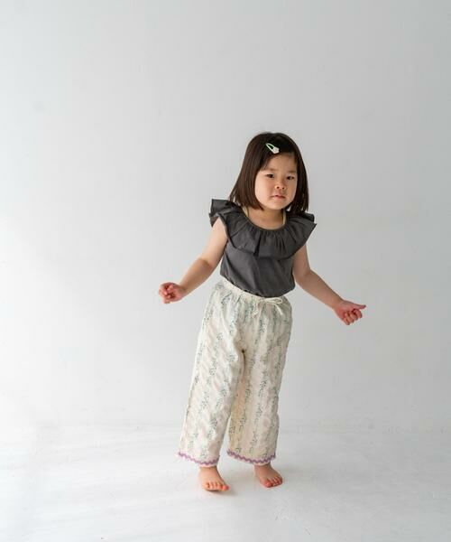 URBAN RESEARCH DOORS / アーバンリサーチ ドアーズ パンツ | Pippi+Lotta　Flower long pants(KIDS) | 詳細9