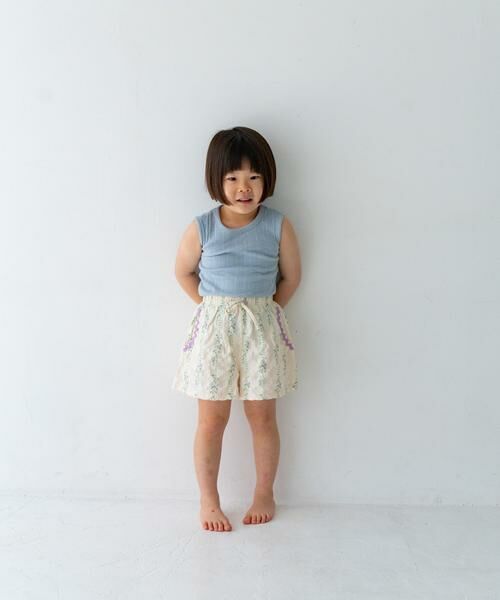 URBAN RESEARCH DOORS / アーバンリサーチ ドアーズ パンツ | Pippi+Lotta　Flower short pants(KIDS) | 詳細13