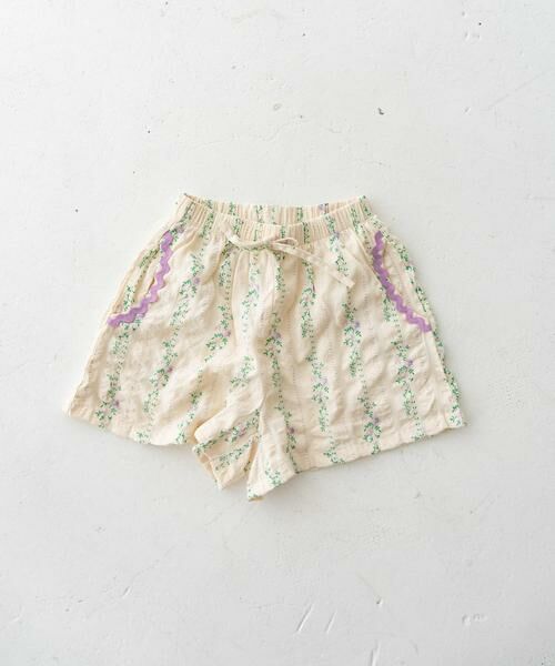 URBAN RESEARCH DOORS / アーバンリサーチ ドアーズ パンツ | Pippi+Lotta　Flower short pants(KIDS) | 詳細15