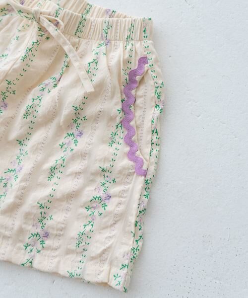 URBAN RESEARCH DOORS / アーバンリサーチ ドアーズ パンツ | Pippi+Lotta　Flower short pants(KIDS) | 詳細16