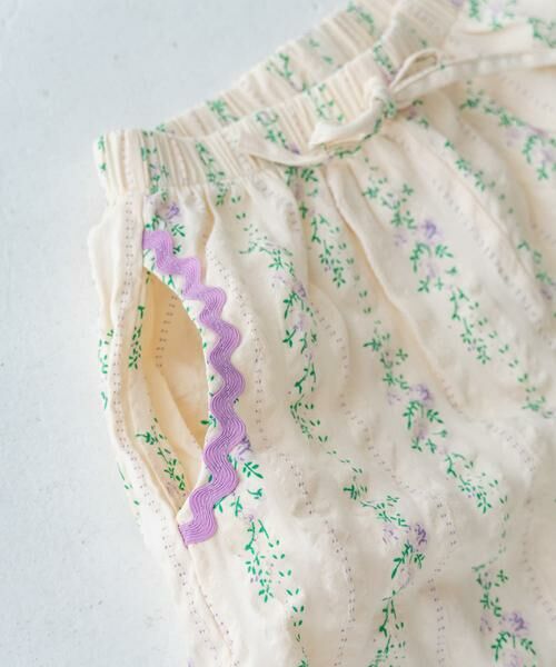 URBAN RESEARCH DOORS / アーバンリサーチ ドアーズ パンツ | Pippi+Lotta　Flower short pants(KIDS) | 詳細17