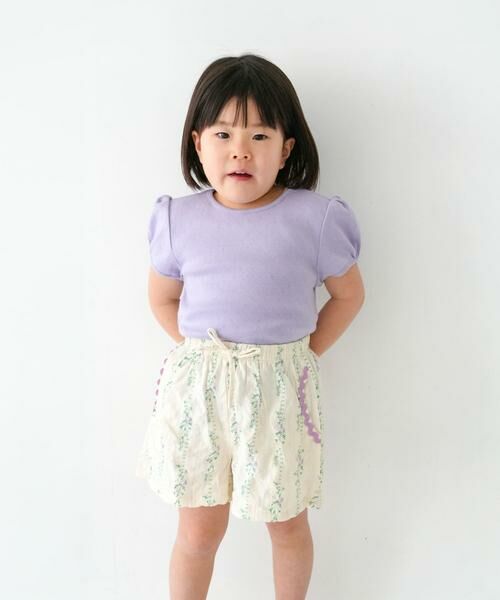 URBAN RESEARCH DOORS / アーバンリサーチ ドアーズ パンツ | Pippi+Lotta　Flower short pants(KIDS) | 詳細2