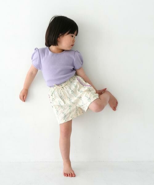URBAN RESEARCH DOORS / アーバンリサーチ ドアーズ パンツ | Pippi+Lotta　Flower short pants(KIDS) | 詳細3