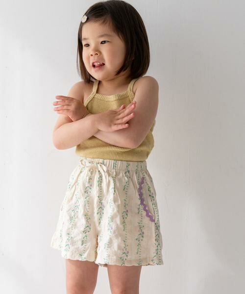URBAN RESEARCH DOORS / アーバンリサーチ ドアーズ パンツ | Pippi+Lotta　Flower short pants(KIDS) | 詳細5