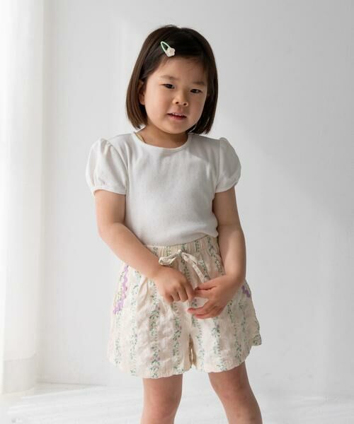 URBAN RESEARCH DOORS / アーバンリサーチ ドアーズ パンツ | Pippi+Lotta　Flower short pants(KIDS) | 詳細8