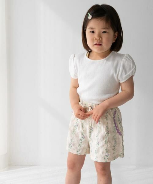 URBAN RESEARCH DOORS / アーバンリサーチ ドアーズ パンツ | Pippi+Lotta　Flower short pants(KIDS) | 詳細9